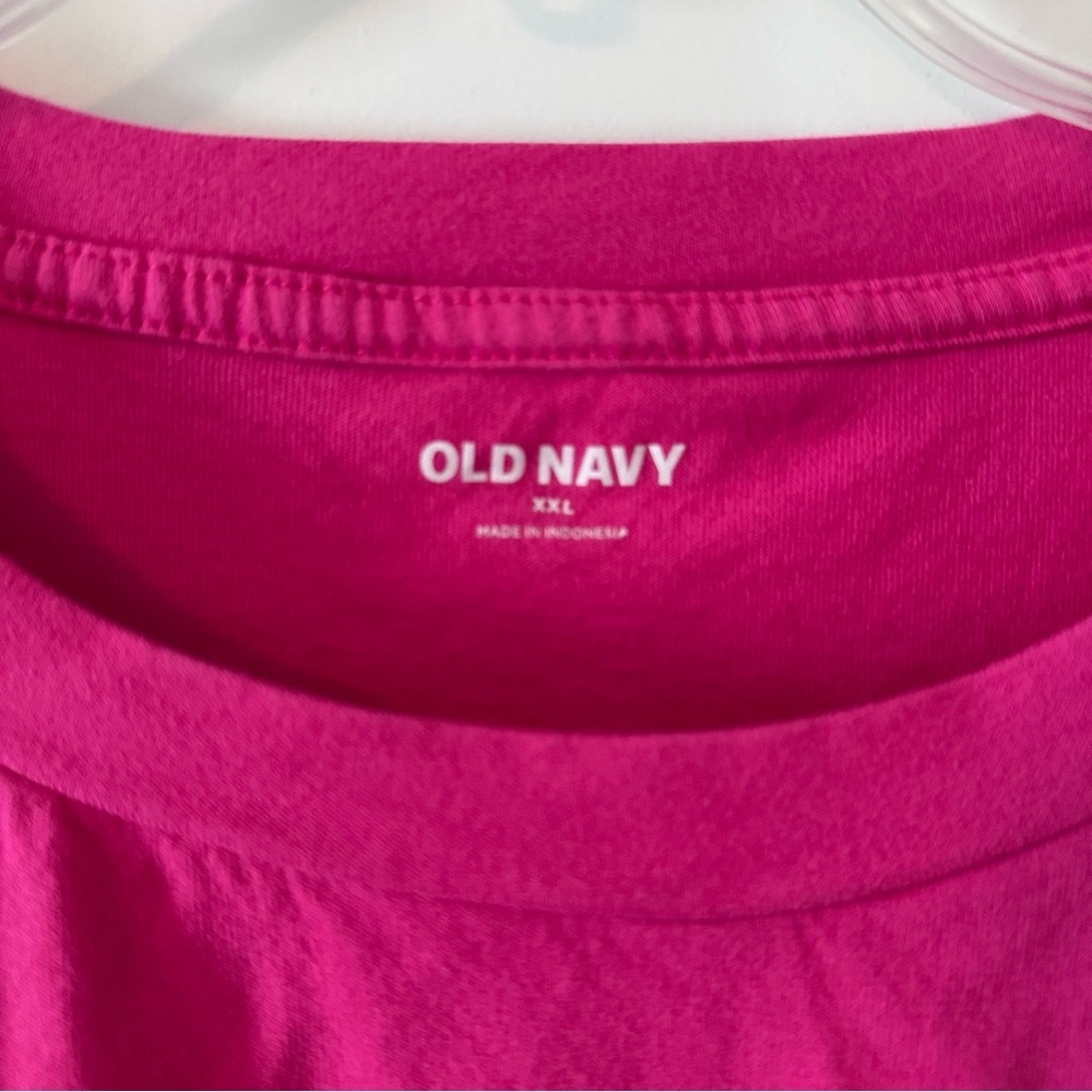 Old Navy Pink Ruffle Sleeve Cotton Top Size XXL - Picture 3 of 5